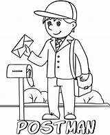 Mailman Coloring Pages sketch template