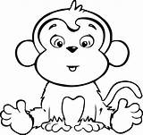 Get This Cute Baby Monkey Coloring Pages Free To Print 49021 sketch template