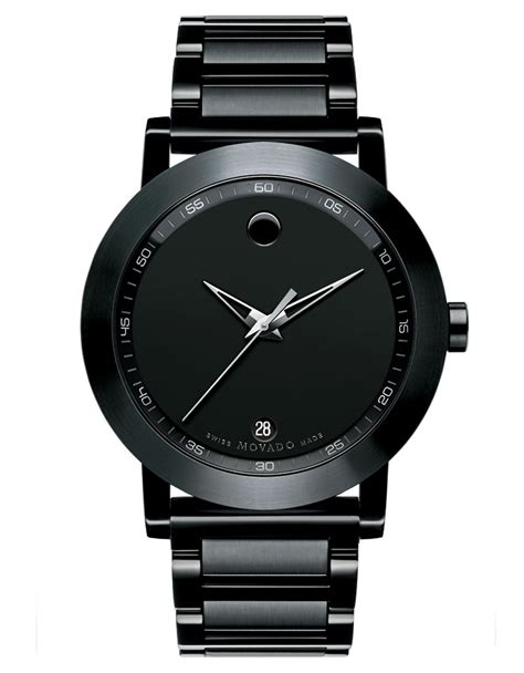 Movado Mens Museum Sport Black Watch in Black for Men | Lyst