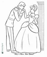 Cinderella Coloring Pages  Meet The Prince sketch template