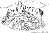 Machu Picchu Coloring Page sketch template