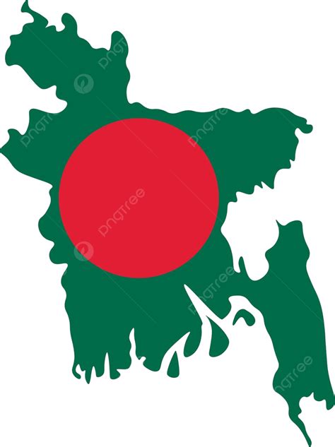 Map Of Bangladesh Flag Vector Bangladesh Map Silhouette Vector, Vector, Bangladesh Map ...