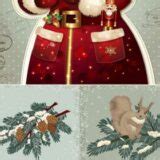 Christmas cards and backgrounds, vector templates – Free Download | VectorPicFree