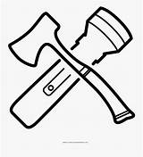 Hatchet Coloring Page  ស្រៈ និស្ស័យ Free Transparent Clipart sketch template