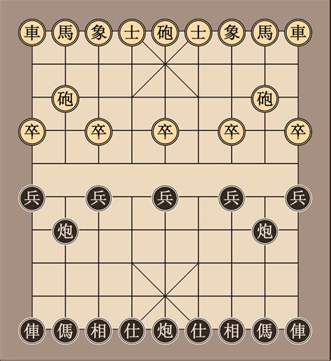 Xiangqi Chinese Chess Board | Free Printable Papercraft Templates