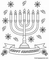 Hanukkah Jewish With Scroll Coloring Pages  sketch template