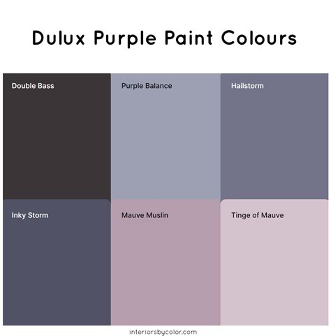 Dulux Royal Purple Paint Colours - Interiors By Color