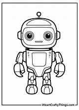 Girl Robot Coloring Page sketch template