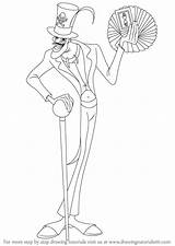 How To Draw Doctor Facilier From The Princess And Frog  sketch template