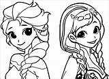 Elsa Anna Cartoon Coloring Page 01  Wecoloringpage Coloring Home sketch template