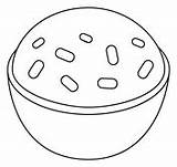 Dibujo De Arroz Cocido Para Colorear  Dibujos Imprimir sketch template