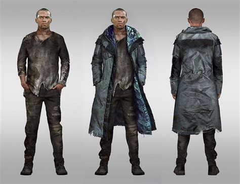 Markus Junkyard Costume concept art from Detroit: Become Human #art # ...