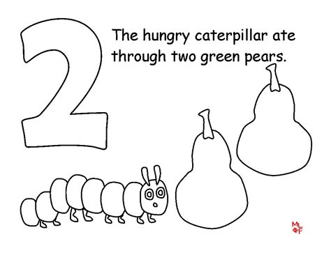 The Very Hungry Caterpillar Coloring Coloring Pages