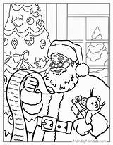 Christmas Coloring Pages For Kids Santa sketch template