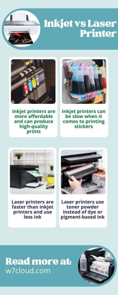 Inkjet vs Laser Printer For Stickers & Labels - W7cloud