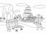 Pirate Treasure Coloring Pages & coloring Book sketch template