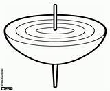 Koma Traditional Japanese spinning top coloring Page Printable Game sketch template