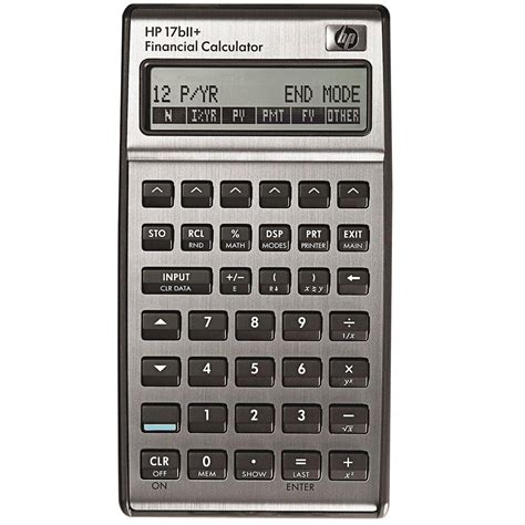 Hewlett-Packard HEW17BIIPLUS 17bII+ 22-Digit LCD Financial Calculator