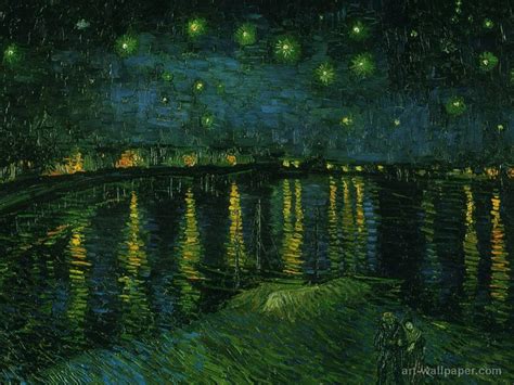 Starry Night Over The Rhone Wallpaper - WallpaperSafari