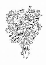 Doodle Coloring Pages Printable  Word Searches sketch template