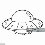Ufo Coloring Page Isolated For Kids Stock Illustration  Download Image sketch template