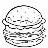 Cheeseburger Coloring Pages sketch template