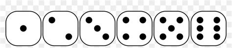 Dice Clipart Six Sided - Individual Dice Sides 1 - Free Transparent PNG ...