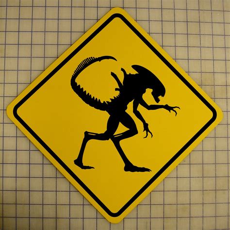 Aliens / Xenomorph Crossing Sign