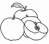 Apple To Print Coloring Pages  sketch template