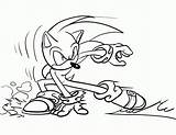 Free Sonic The Hedgehog Running Coloring Pages Download The  sketch template