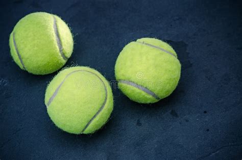 Tennis Balls stock photo. Image of sporiting, dark, coompetition - 59619074