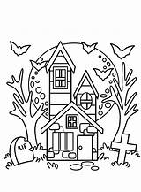 20  Haunted House Coloring Pages Free Printable PDF & Online sketch template