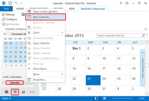 Publish outlook calendar to webdav server - supplyluda