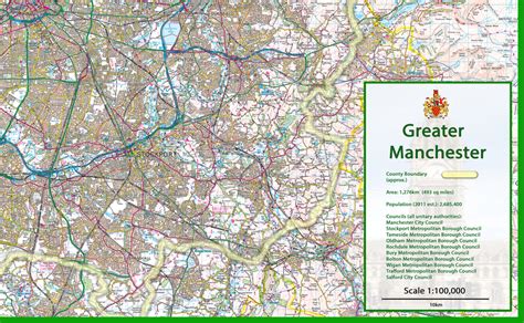 Greater Manchester Map | I Love Maps