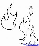 Fire Flame Coloring Pages Printable Sketch Page sketch template