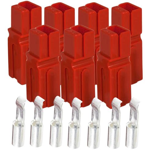 Amazon.com: 15 Amp Anderson Powerpole Connectors, PP15 to 45, Red, w/16-20 AWG Heavy Duty ...
