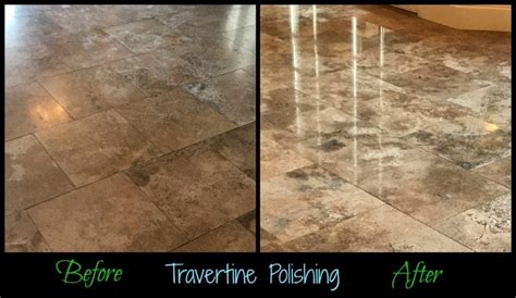 Stone Floor Cleaning & Polishing - Scottsdale Travertine Polish