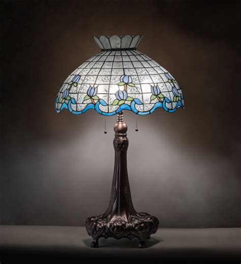 Tiffany RoseBorder Table Lamps Blue 230472 Living Room Lighting