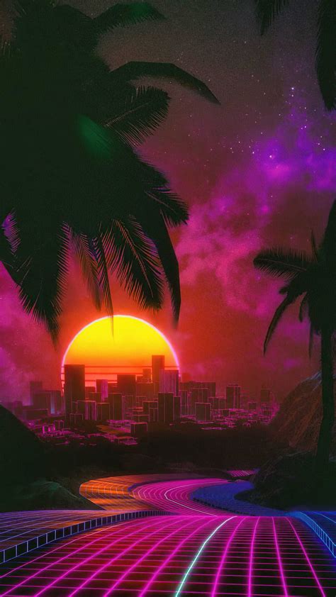 Synthwave wallpaper phone – Artofit