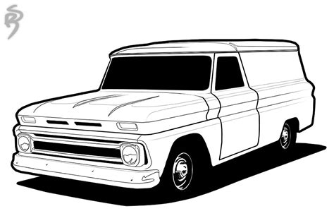 Classic Truck Coloring Pages Wwwgalleryhipcom The Sketch Coloring Page | Classic truck, Old ...