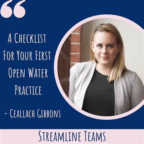 "So you’re planning your team’s first open water practice…maybe it’s ...