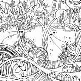 Forest Coloring Picture Pages sketch template
