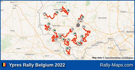 Maps | Ypres Rally Belgium 2022 [WRC] | Rally-Maps.com