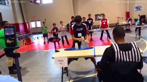 Watch this high school student stack cups at record speed - ABC13 Houston