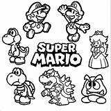 Mario World Coloring Pages sketch template