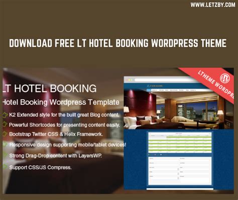 Download Free LT Hotel Booking WordPress theme | Wordpress theme, Wordpress, Wordpress theme ...