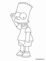 Bart Simpson Coloring Pages  ColoringDraftcom sketch template