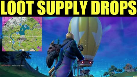 Loot supply Drops - fortnite SUPPLY DROPS LOCATION - YouTube