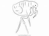 Flea Coloring Page For Kids  Free Fleas Printable Coloring Pages sketch template