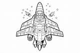 Starship Pilot Coloring Page For Kids Graphic By MyCreativeLife  sketch template